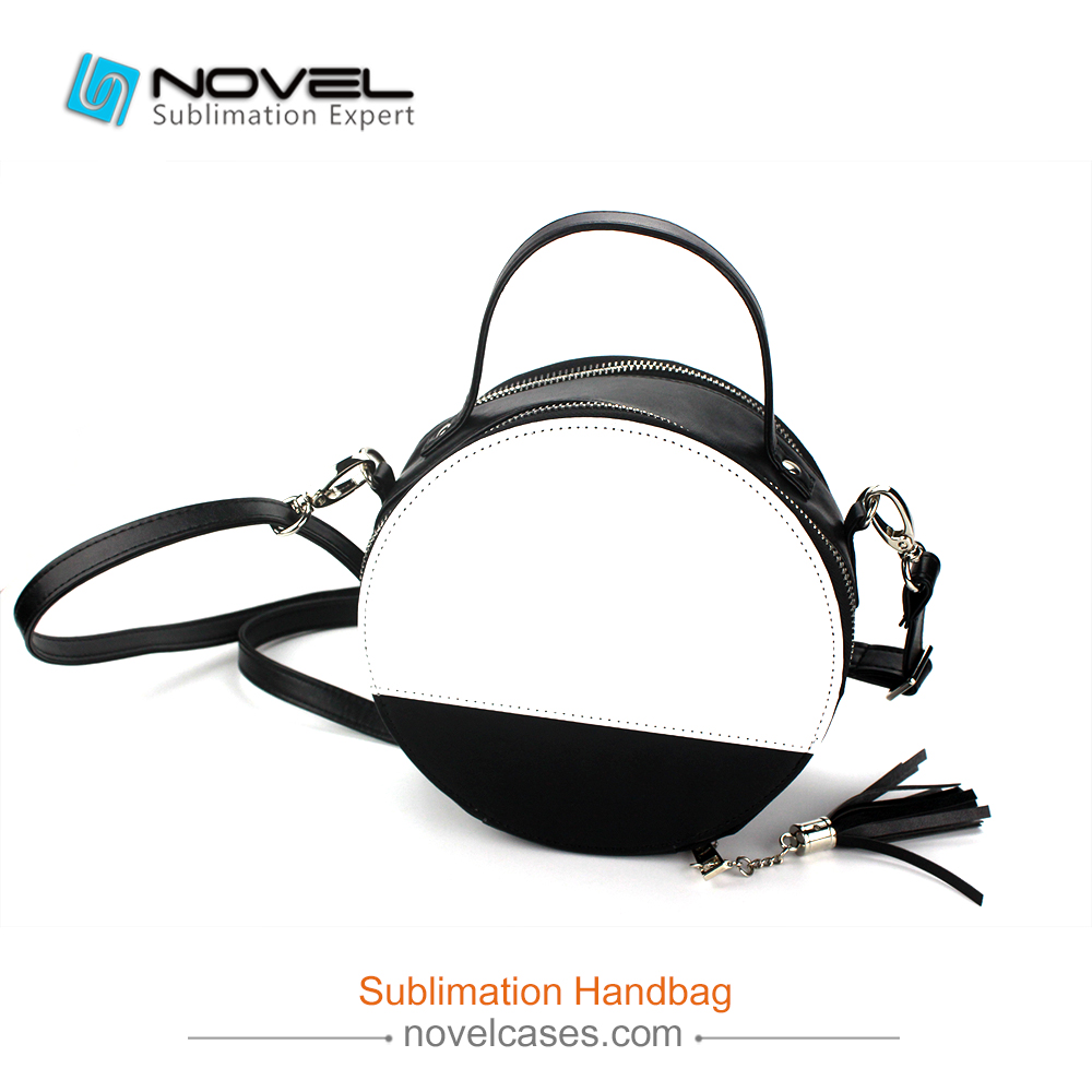 Popular Sublimation Blank Round Cosmetic Bag with Belt