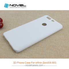 For Infinix Zero 5/X603 Sublimation Blank 3D Regular PC Phone Case