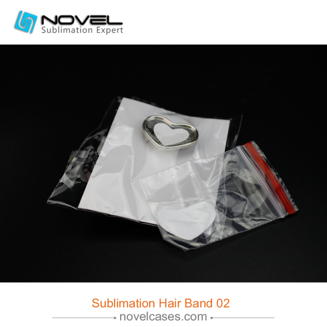 DYE Sublimation Blank Hair Rope--Heart Shaped