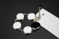 Fashionable Sublimation Blank Bracelet--5pcs Round Shaped