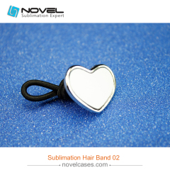 DYE Sublimation Blank Hair Rope--Heart Shaped