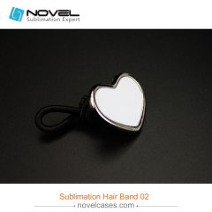 DYE Sublimation Blank Hair Rope--Heart Shaped