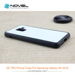 For Galaxy A8 2018 Custom Subliamtion Blank 2D Rubber Silicone Smartphone Case