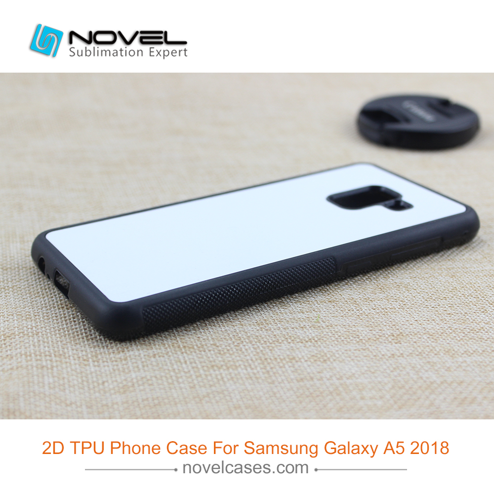 For Galaxy A8 2018 Custom Subliamtion Blank 2D Rubber Silicone Smartphone Case