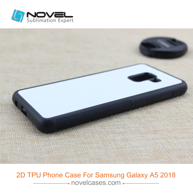 For Galaxy A8 2018 Custom Subliamtion Blank 2D Rubber Silicone Smartphone Case