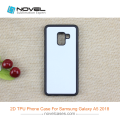 For Galaxy A8 2018 Custom Subliamtion Blank 2D Rubber Silicone Smartphone Case