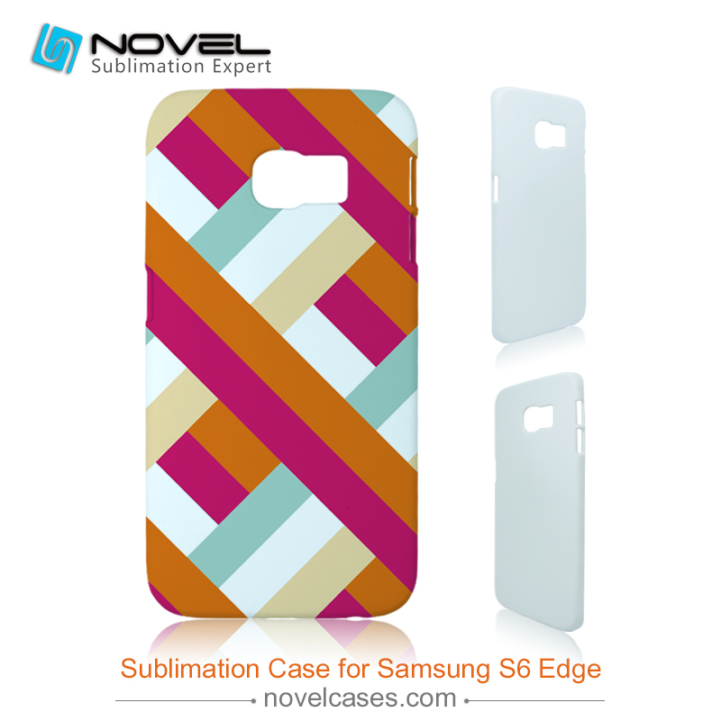 For Galaxy S6 Edge Sublimation Blank 3D Plastic Phone Case