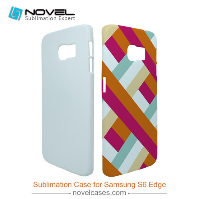 For Galaxy S6 Edge Sublimation Blank 3D Plastic Phone Case