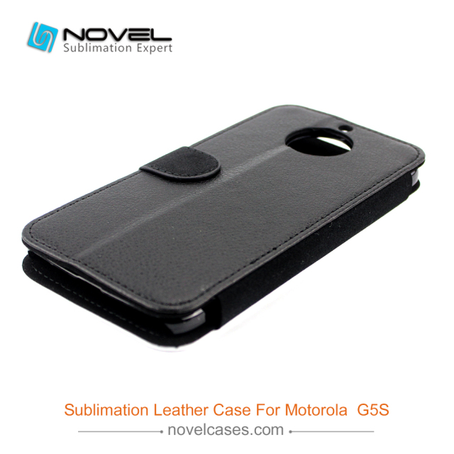 For Moto G5S Sublimation Blank PU Leather Phone Case