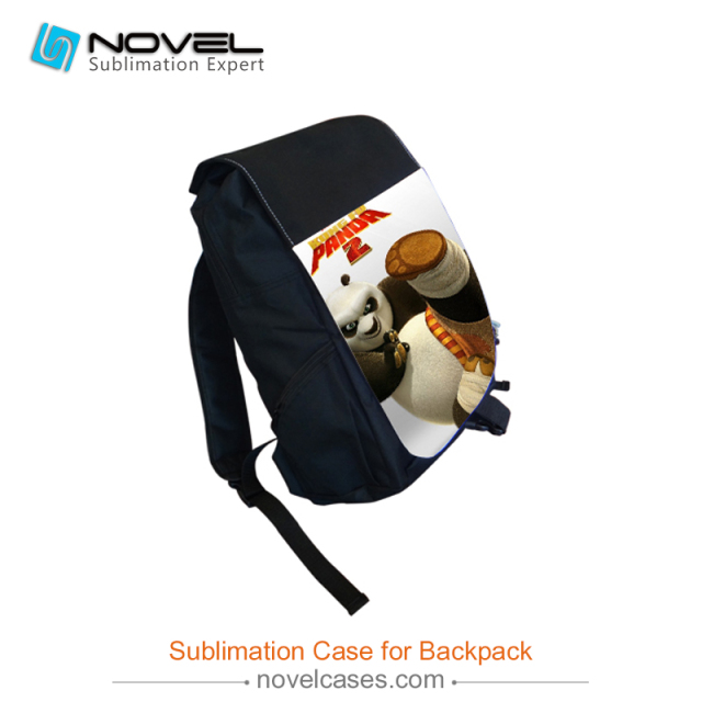 Sublimation Blank Youth Backpack--Black