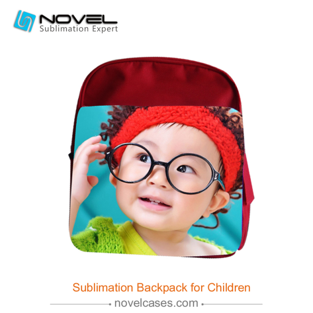 Kid Sublimation Backpack--Red