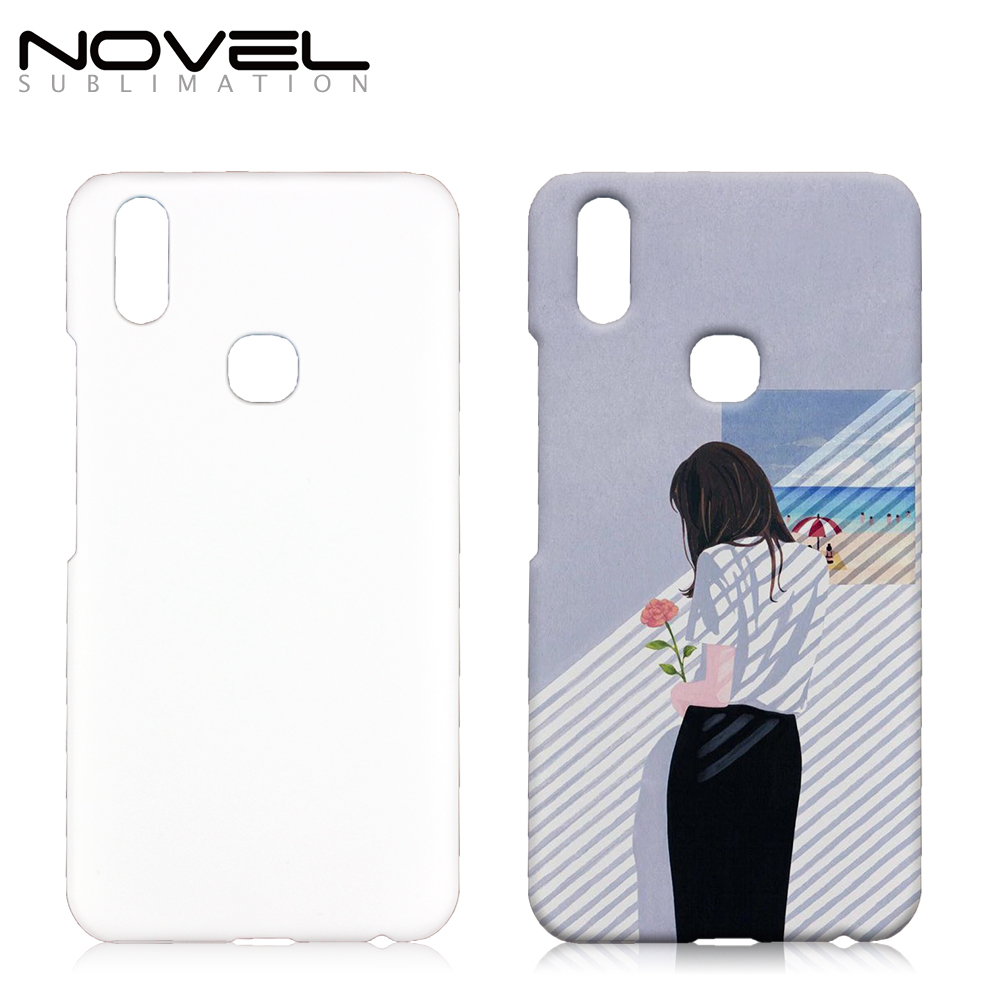 Hot!!! For Vivo V9 Sublimation Blank 3D Hard Plastic Phone Back Shell Case