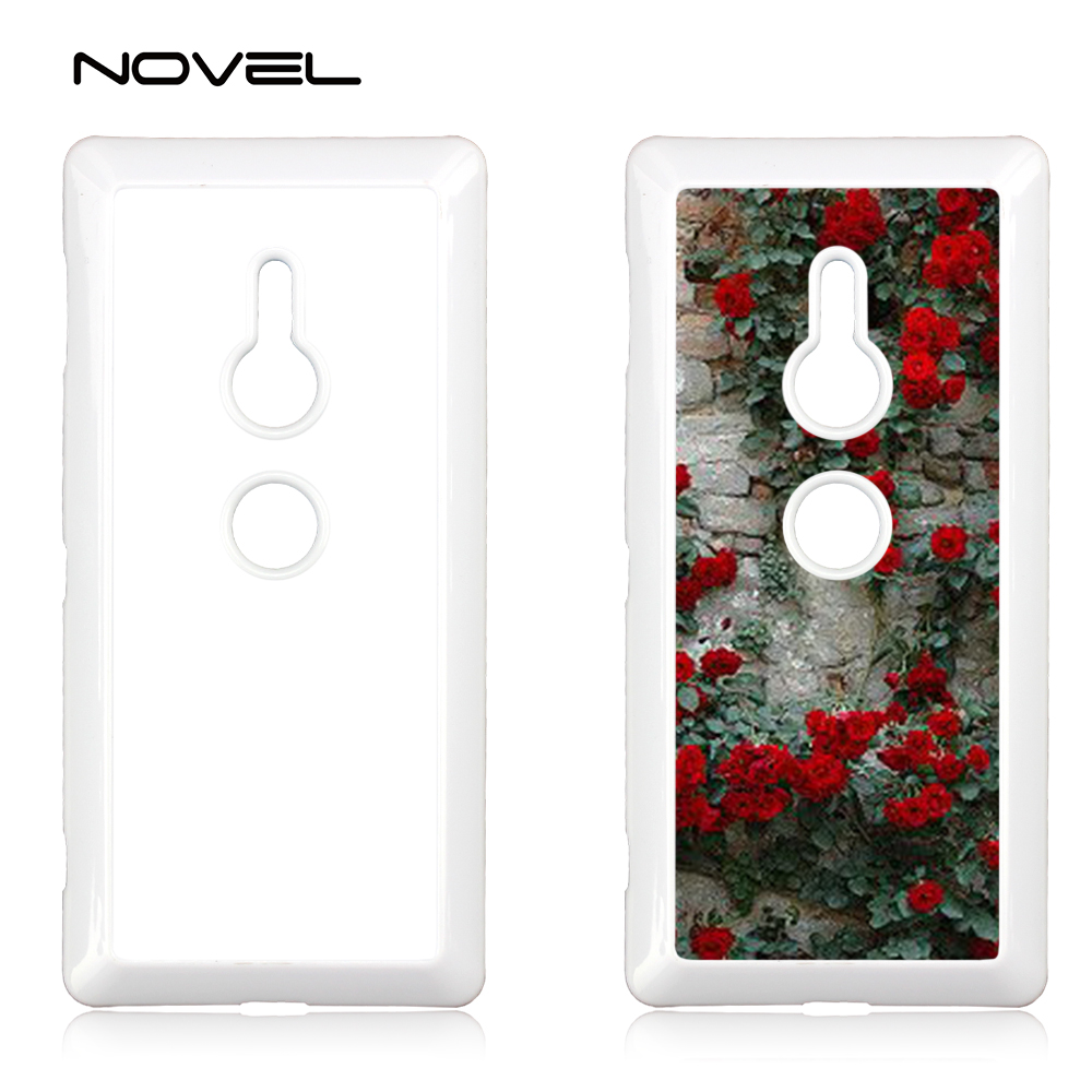 For Sony Xperia XZ2 Sublimation 2D Hard Plastic Phone Back Case Cover