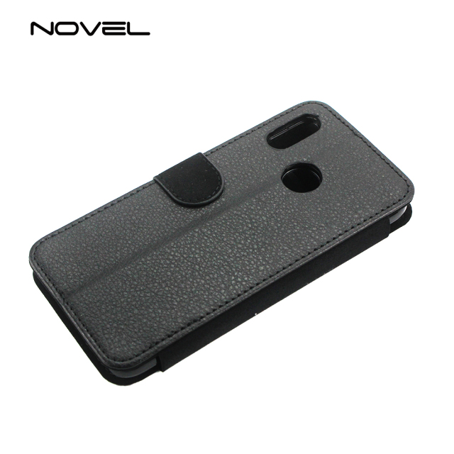 For Huawei P20 Lite Sublimation Blank Canvas Flip Leather Phone Case