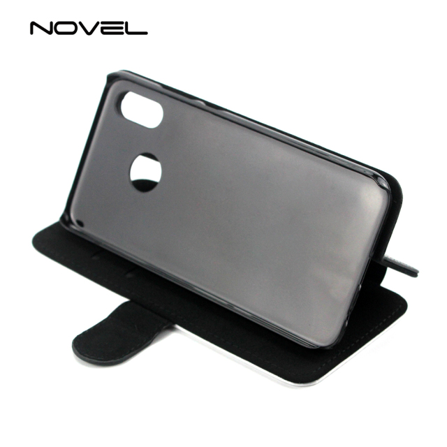 For Huawei P20 Lite Sublimation Blank Canvas Flip Leather Phone Case