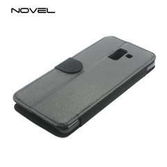 For Galaxy A8 Plus 2018 Blank Sublimation PU Leather Phone Case