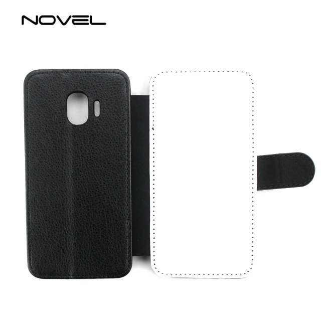 For Galaxy J2 Pro 2018 Personalized Sublimation Blank Flip Leather Phone Case Wallet