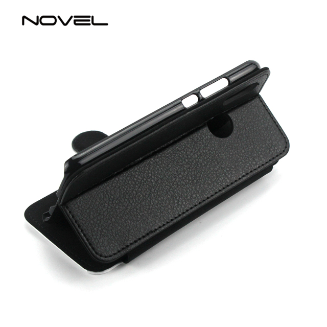 For Huawei P20 Lite Sublimation Blank Canvas Flip Leather Phone Case