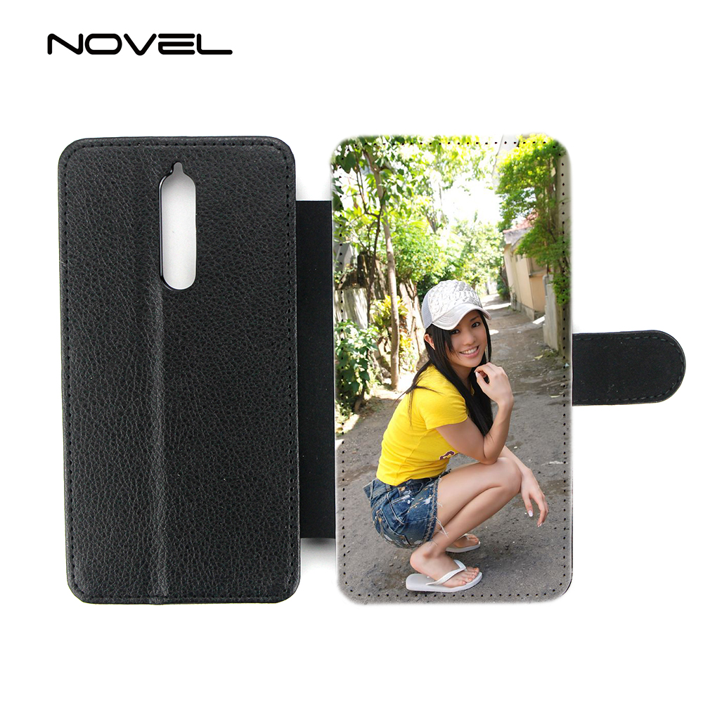 For Nokia 8 Sublimation Blank Canvas Leather Flip Phone Case