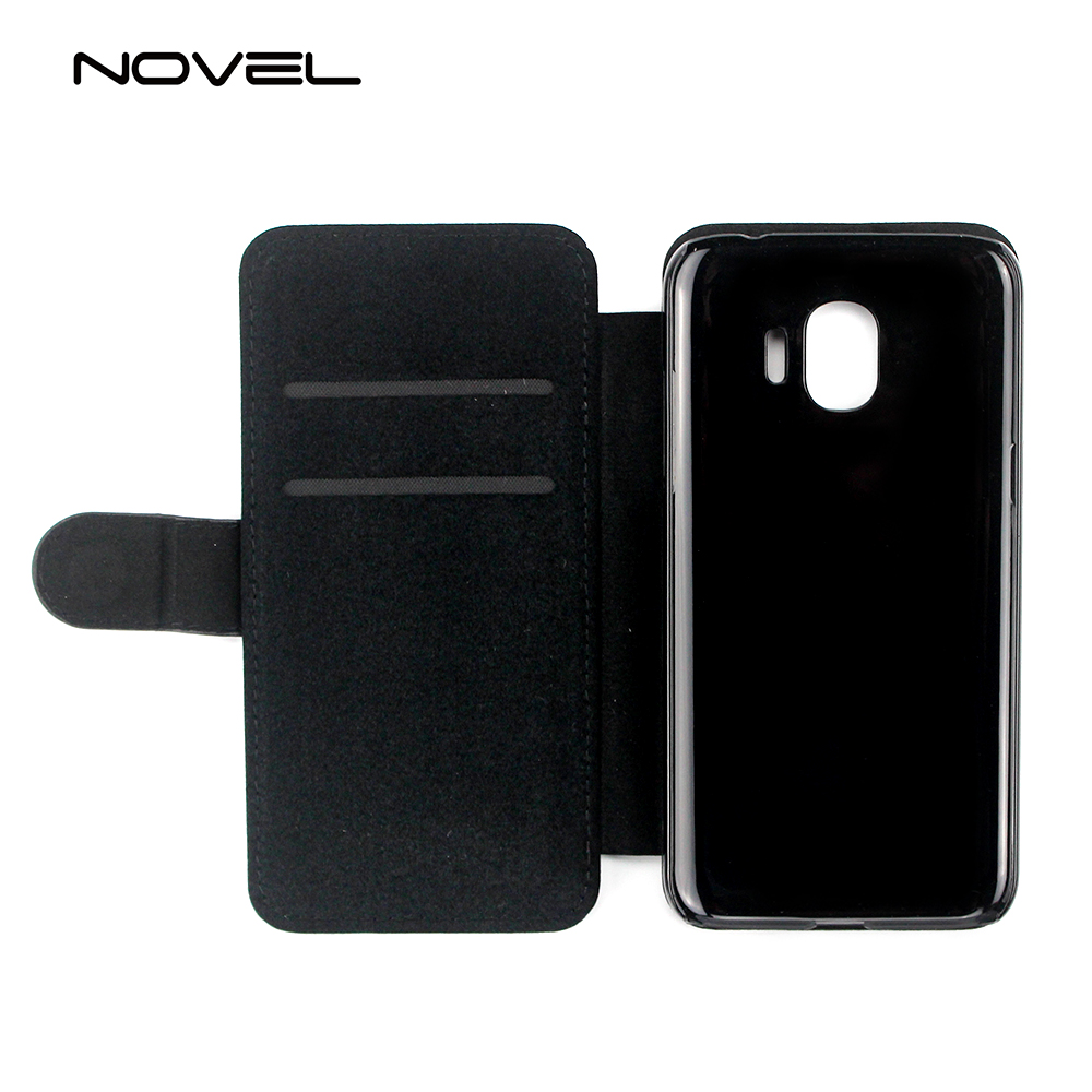 For Galaxy J2 Pro 2018 Personalized Sublimation Blank Flip Leather Phone Case Wallet