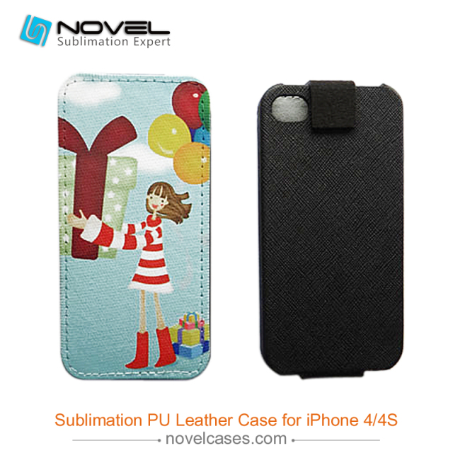 For iPhone 4/4S Sublimation PU Leather Phone Case, PU Phone Wallet