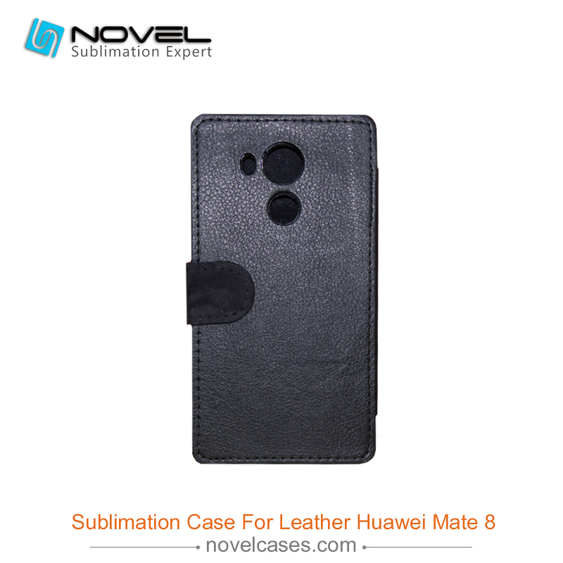 For Huawei Mate 8 Sublimation Blank PU Leather Phone Wallet Flip Case