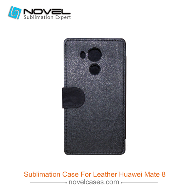 For Huawei Mate 8 Sublimation Blank PU Leather Phone Wallet Flip Case