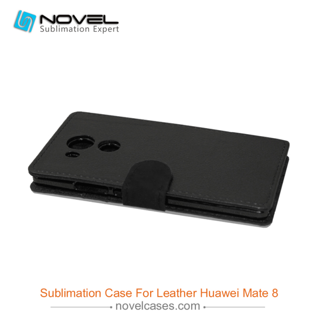 For Huawei Mate 8 Sublimation Blank PU Leather Phone Wallet Flip Case