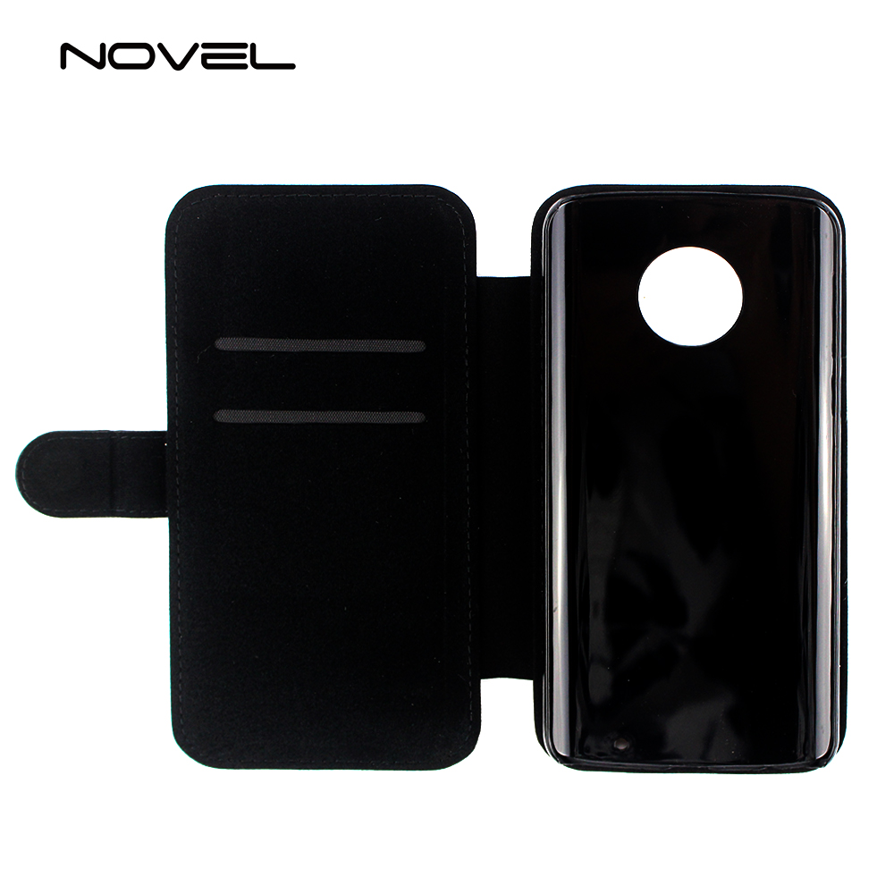 For Moto G6 Plus Design Sublimation Blank PU Leather Flip Mobile Phone Case