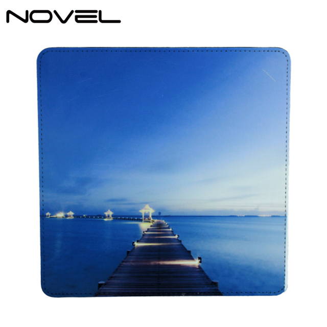 New Arrival Sublimation Blank PU Leather Mouse Pad With Different Shapes