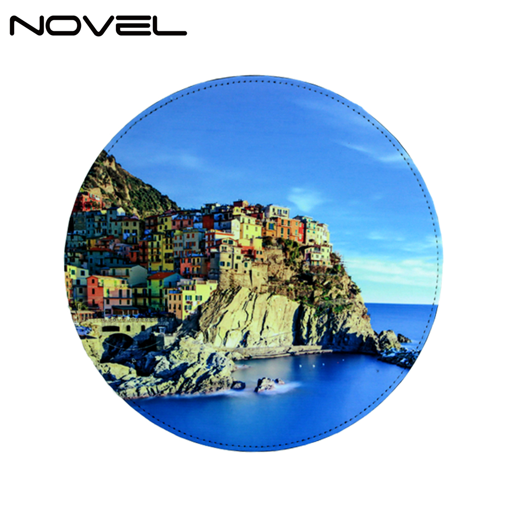 Discount Hot Selling! Sublimation Blank PU Leather Mouse Pad With Different Shapes Wholesale PU Leather Desk Mat Gaming Mouse Pad