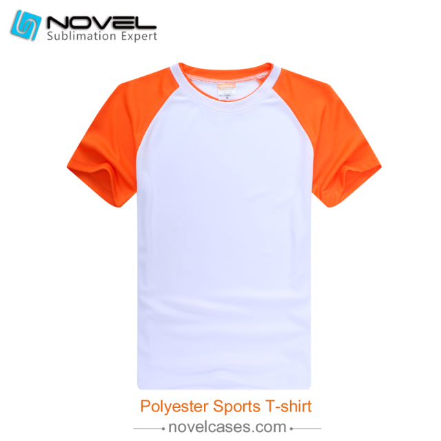 Sublimation Polyester Sports T-Shirt For Men/Women/Children