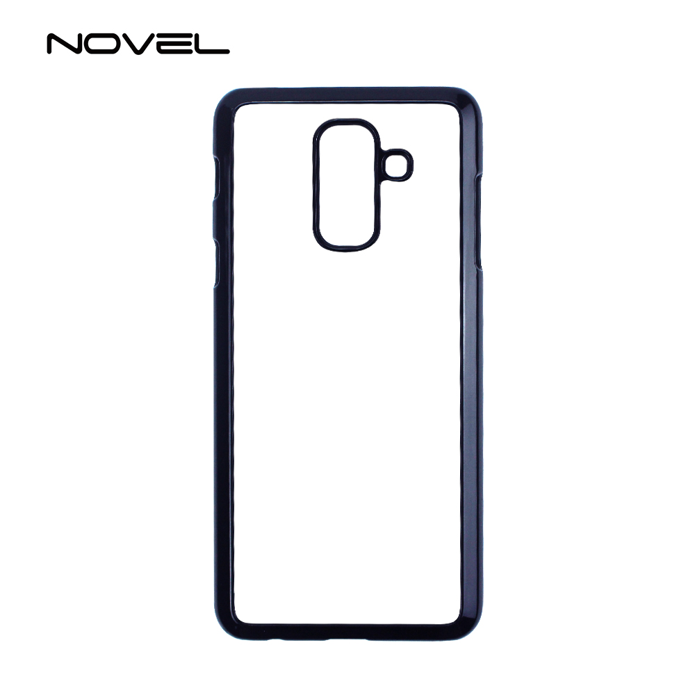 For Galaxy A6 Plus Custom Sublimation Blank 2D Hard PC Cell Phone Back Shell Cover