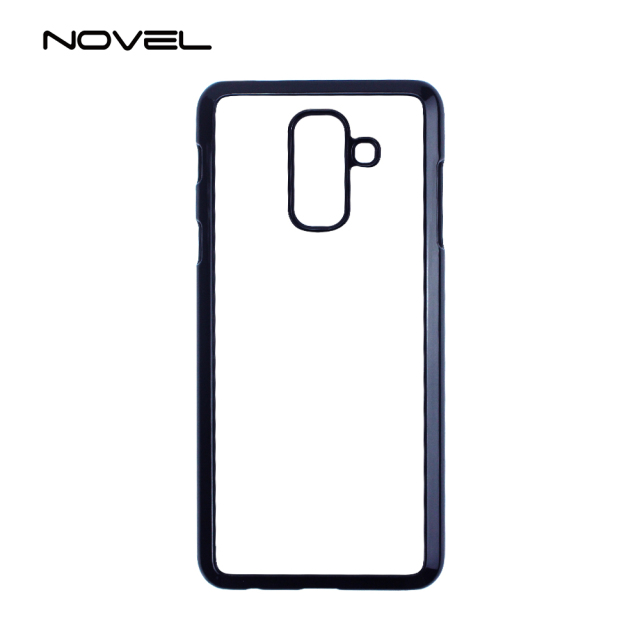 For Galaxy A6 Plus Custom Sublimation Blank 2D Hard PC Cell Phone Back Shell Cover