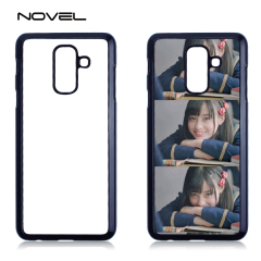 For Galaxy A6 Plus Custom Sublimation Blank 2D Hard PC Cell Phone Back Shell Cover