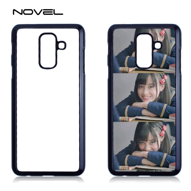 For Galaxy A6 Plus Custom Sublimation Blank 2D Hard PC Cell Phone Back Shell Cover