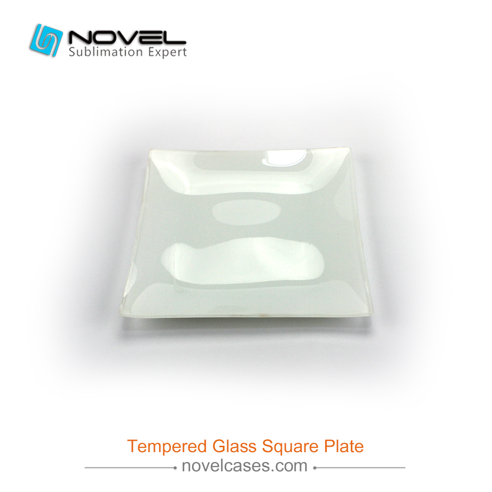 Custom Sublimation Blank Tempered Glass Square Plate