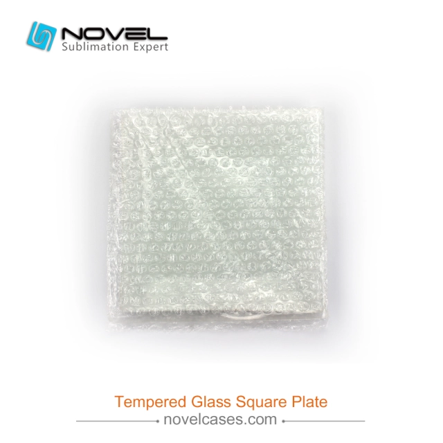 Custom Sublimation Blank Tempered Glass Square Plate