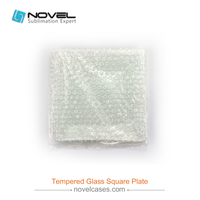 Custom Sublimation Blank Tempered Glass Square Plate