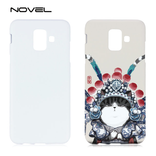 For Galaxy A6 Sublimation 3D Blank Plastic Cell Phone Back Case Cover