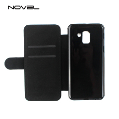 For Galaxy J6 2018 Europe Version Blank Sublimation PU Leathe Flip Phone Case