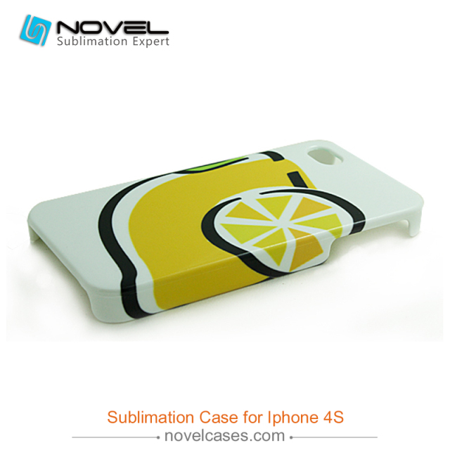 For iPhone 4/4S Blank 3D Sublimation Plastic Phone Case