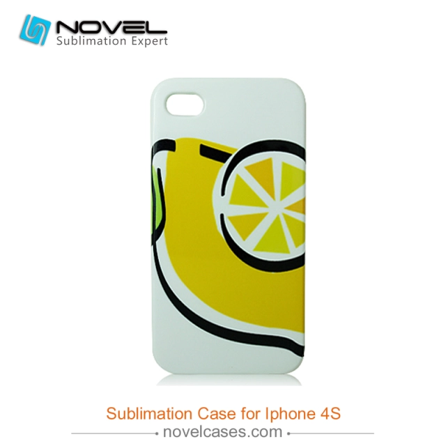 For iPhone 4/4S Blank 3D Sublimation Plastic Phone Case