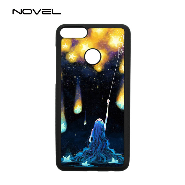 For Huawei Y9 2018 Sublimation Blank 2D TPU Silicone Phone Cover