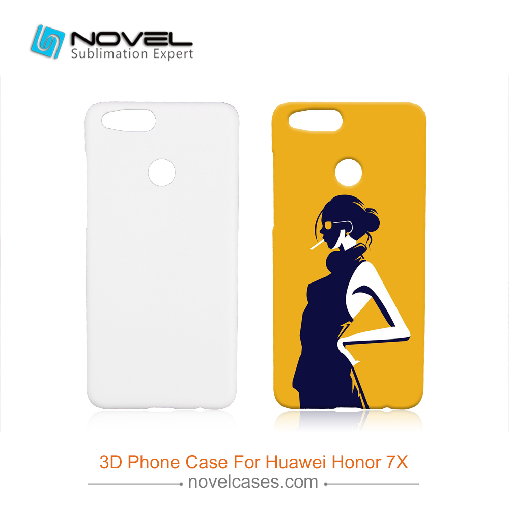 For Huawei Honor 7X Sublimation Blank 3D PC Mobile Phone Back Case