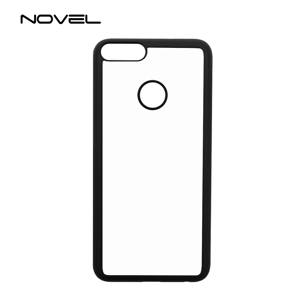 For OPPO F7 With Fingerprint Sublimation 2D Blank Silicone TPU Cell Phone Back Cover
