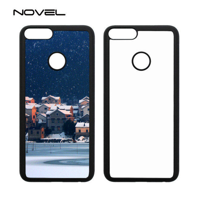 For OPPO F7 With Fingerprint Sublimation 2D Blank Silicone TPU Cell Phone Back Cover