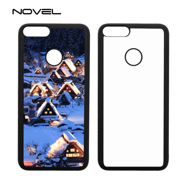 For Huawei P Smart/Enjoy 7S DIY Sublimation Blank 2D TPU Rubber Phone Case Cover