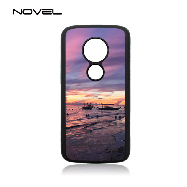 For Moto E5/G6 Play Blank Sublimation 2D Silicone TPU Cell Phone Back Case