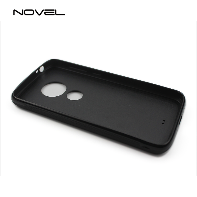 For Moto E5/G6 Play Blank Sublimation 2D Silicone TPU Cell Phone Back Case